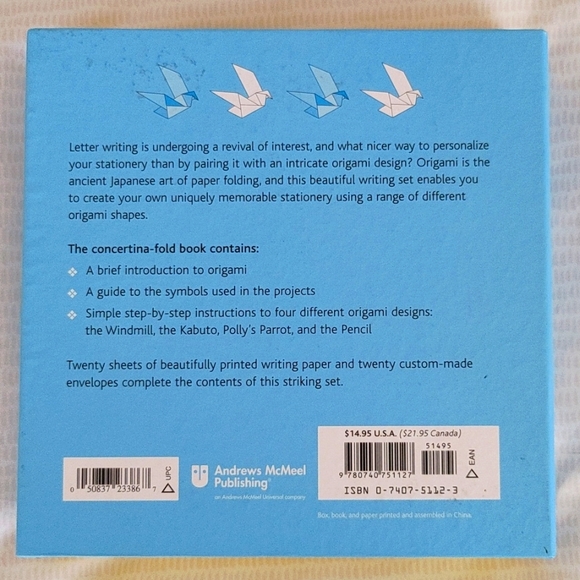 Origami paper writing stationery craft box set - new - Picture 3 of 6